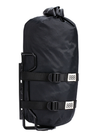 Gepäcktasche 4L 14x14x30cm mit Aluhalter schwarz, wasserdicht 