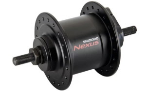 Shimano Nabendynamo NEXUS DH-C3000 100 mm V-Brake 36-Loch 6V/1.5W Mutterverschluss schwarz